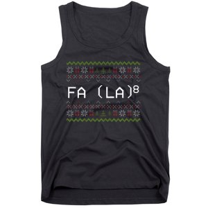 Fa La 8 Hilarious Santa Math Teacher Christmas Gift Tank Top