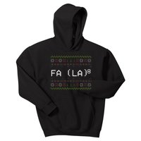 Fa La 8 Hilarious Santa Math Teacher Christmas Gift Kids Hoodie