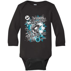 Fishing Legend 9th Birthday Fishing Baby Long Sleeve Bodysuit