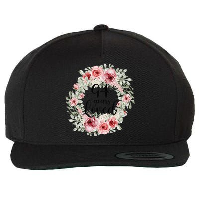 Floral Loved 94 Year Old 94th Birthday Gifts Mom Mothers Day Gift Wool Snapback Cap