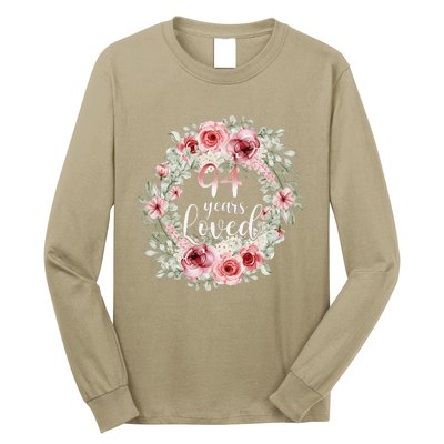 Floral Loved 94 Year Old 94th Birthday Gifts Mom Mothers Day Long Sleeve Shirt