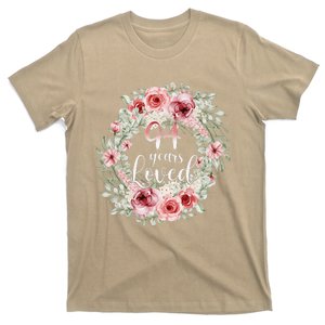 Floral Loved 94 Year Old 94th Birthday Gifts Mom Mothers Day T-Shirt