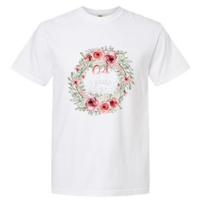 Floral Loved 94 Year Old 94th Birthday Gifts Mom Mothers Day Garment-Dyed Heavyweight T-Shirt