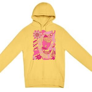 Fight Like A Queen Brave And Strong Breast Cancer Premium Pullover Hoodie