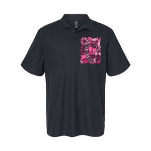 Fight Like A Queen Brave And Strong Breast Cancer Softstyle Adult Sport Polo