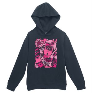 Fight Like A Queen Brave And Strong Breast Cancer Urban Pullover Hoodie