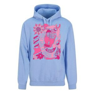 Fight Like A Queen Brave And Strong Breast Cancer Unisex Surf Hoodie