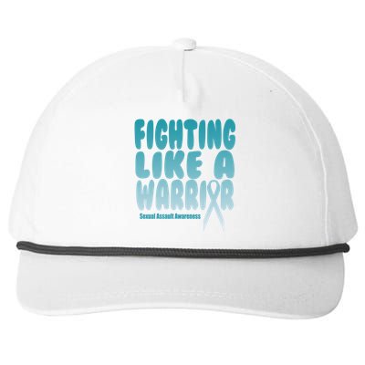 Fighting Like A Warrior! Sexual Assault Awareness Gift Snapback Five-Panel Rope Hat