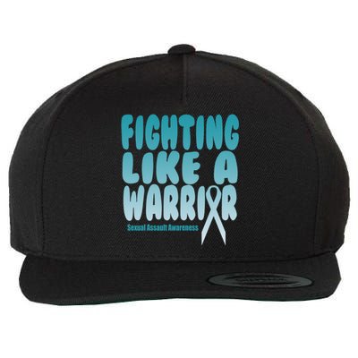 Fighting Like A Warrior! Sexual Assault Awareness Gift Wool Snapback Cap