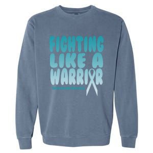 Fighting Like A Warrior! Sexual Assault Awareness Gift Garment-Dyed Sweatshirt