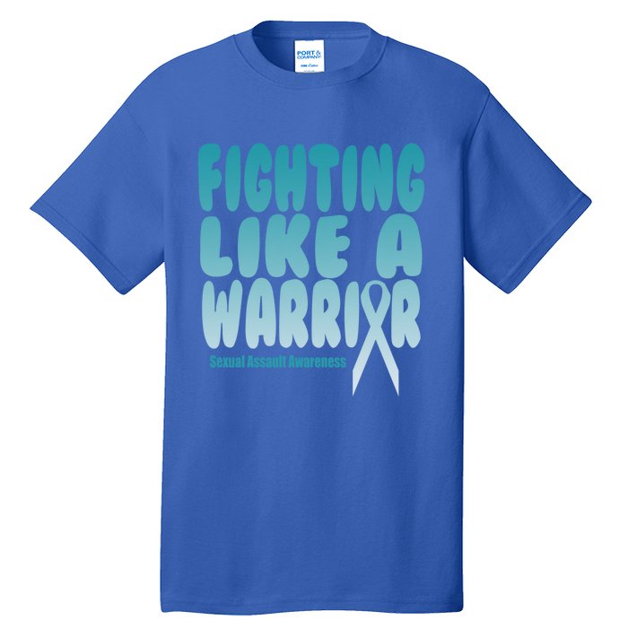 Fighting Like A Warrior! Sexual Assault Awareness Gift Tall T-Shirt