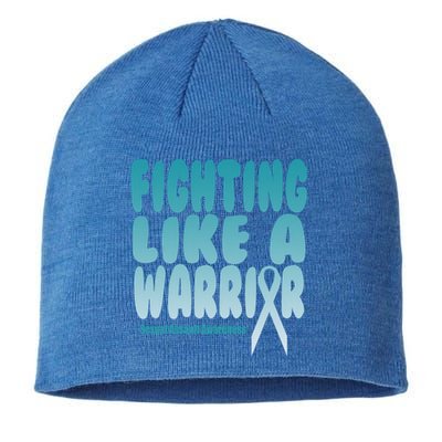 Fighting Like A Warrior! Sexual Assault Awareness Gift Sustainable Beanie