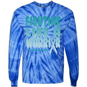 Fighting Like A Warrior! Sexual Assault Awareness Gift Tie-Dye Long Sleeve Shirt