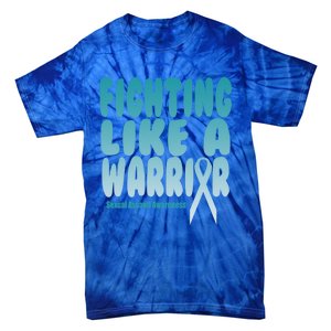 Fighting Like A Warrior! Sexual Assault Awareness Gift Tie-Dye T-Shirt