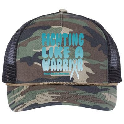 Fighting Like A Warrior! Sexual Assault Awareness Gift Retro Rope Trucker Hat Cap