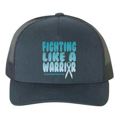 Fighting Like A Warrior! Sexual Assault Awareness Gift Yupoong Adult 5-Panel Trucker Hat