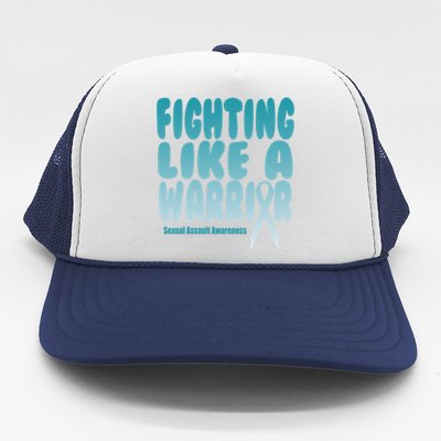 Fighting Like A Warrior! Sexual Assault Awareness Gift Trucker Hat