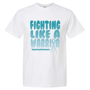 Fighting Like A Warrior! Sexual Assault Awareness Gift Garment-Dyed Heavyweight T-Shirt