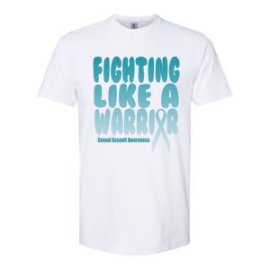 Fighting Like A Warrior! Sexual Assault Awareness Gift Softstyle CVC T-Shirt