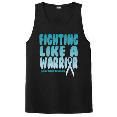 Fighting Like A Warrior! Sexual Assault Awareness Gift PosiCharge Competitor Tank