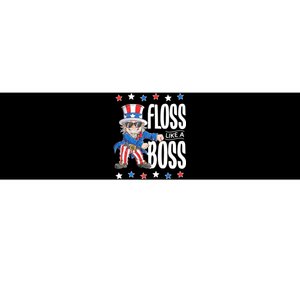 Floss Like A Boss 4th Of July Uncle Sam Bumper Sticker