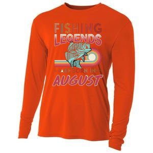 Fishing Legends Are Born In August Cooling Performance Long Sleeve Crew