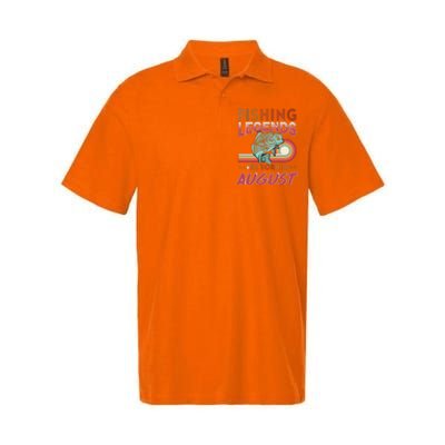 Fishing Legends Are Born In August Softstyle Adult Sport Polo