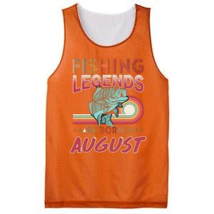 Fishing Legends Are Born In August Mesh Reversible Basketball Jersey Tank