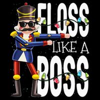Floss Like A Boss Flossing Nutcracker Christmas Floss Like A Boss Flos Full-Length Apron With Pockets