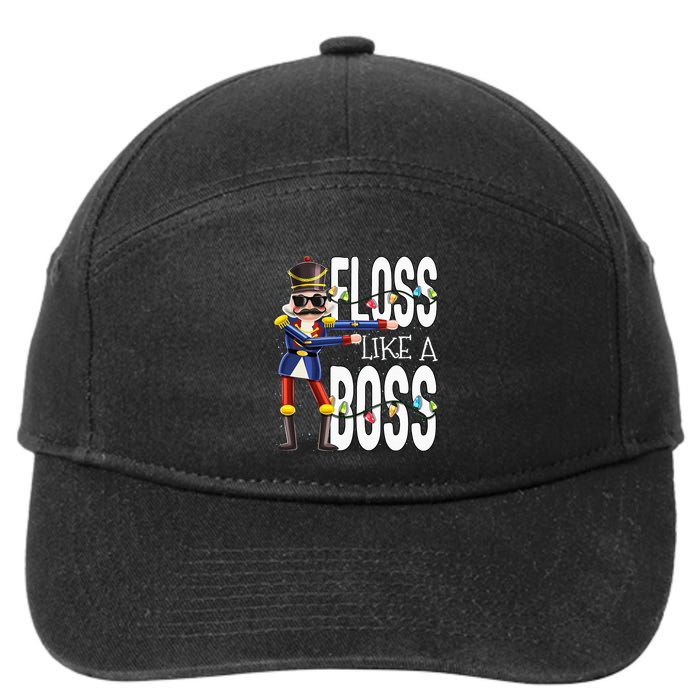 Floss Like A Boss Flossing Nutcracker Christmas Floss Like A Boss Flos 7-Panel Snapback Hat