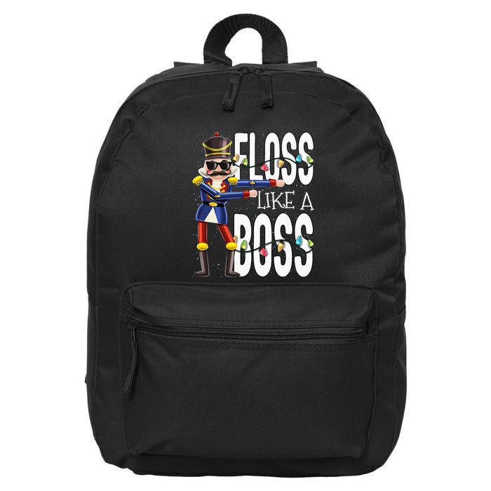 Floss Like A Boss Flossing Nutcracker Christmas Floss Like A Boss Flos 16 in Basic Backpack