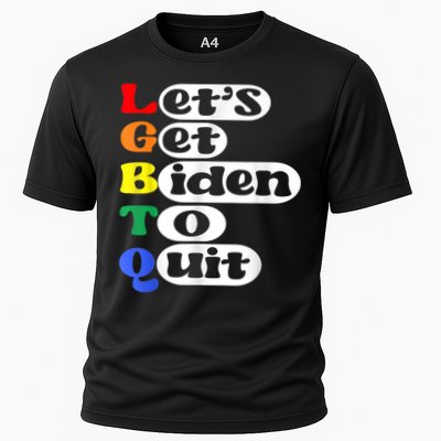 Funny LGBTQ Anti Biden Lets Get Biden To Quite Performance Shirt