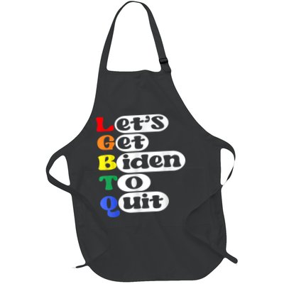 Funny LGBTQ Anti Biden Lets Get Biden To Quite Apron