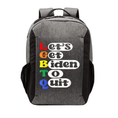 Funny LGBTQ Anti Biden Lets Get Biden To Quite Vector Backpack