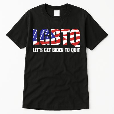 Funny LGBTQ Anti Biden Lets Get Biden To Quite Tall T-Shirt