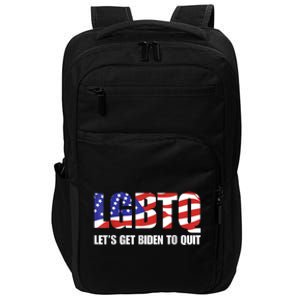 Funny LGBTQ Anti Biden Lets Get Biden To Quite Impact Tech Backpack