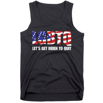 Funny LGBTQ Anti Biden Lets Get Biden To Quite Tank Top
