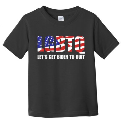 Funny LGBTQ Anti Biden Lets Get Biden To Quite Toddler T-Shirt