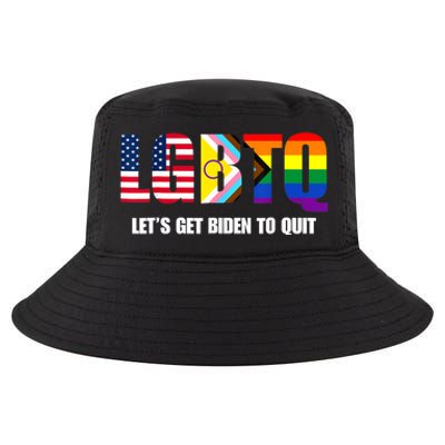 Funny LGBTQ Anti Biden Lets Get Biden To Quite Cool Comfort Performance Bucket Hat