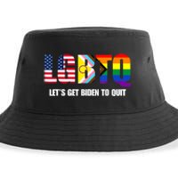 Funny LGBTQ Anti Biden Lets Get Biden To Quite Sustainable Bucket Hat