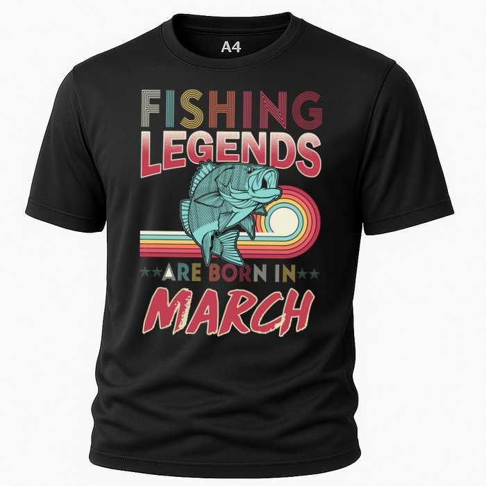 Fishing Legends Are Born In March Performance Shirt