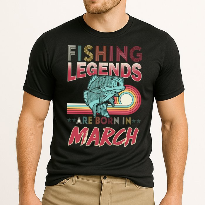 Fishing Legends Are Born In March Performance Shirt