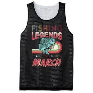 Fishing Legends Are Born In March Mesh Reversible Basketball Jersey Tank