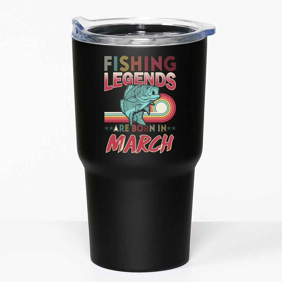 Fishing Legends Are Born In March Tumbler