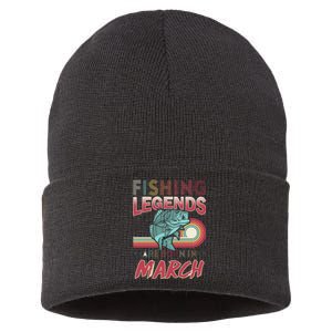 Fishing Legends Are Born In March Sustainable Knit Beanie