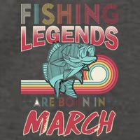 Fishing Legends Are Born In March Vector Backpack