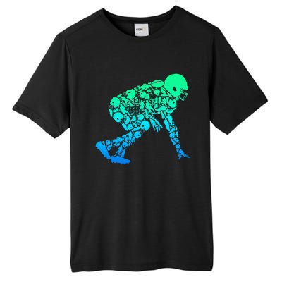 Football Lineman American Football Tall Fusion ChromaSoft Performance T-Shirt