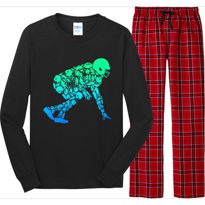 Football Lineman American Football Long Sleeve Pajama Set