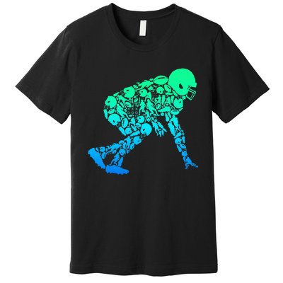 Football Lineman American Football Premium T-Shirt