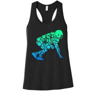 Football Lineman American Football Women's Racerback Tank